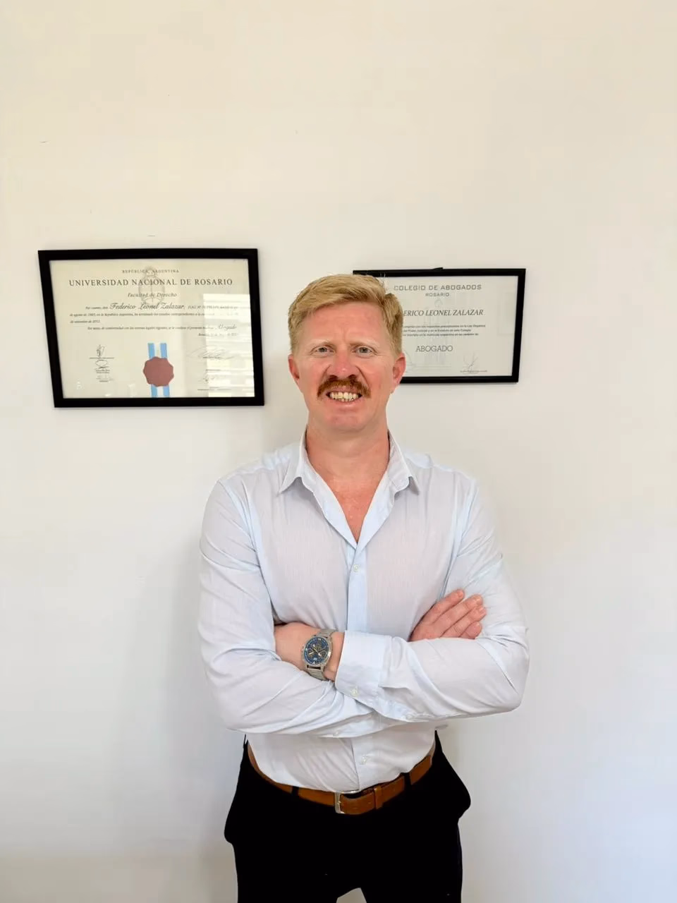 Retrato del abogado Federico Zalazar